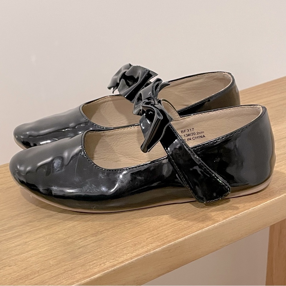 Felix & Flora Flower Girl Dress Shoes - Girl Ballet Flats Size 13